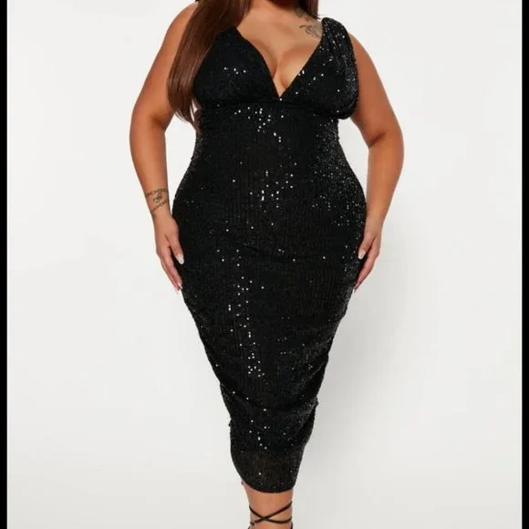 Black Plus Size Nye Dresses Plus Size Special Occasion Black